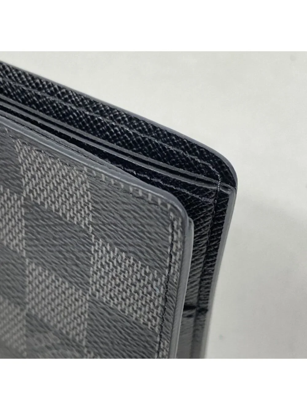 Louis Vuitton Billfold Damier Graphite Portefeuille Calf Black Wallet
